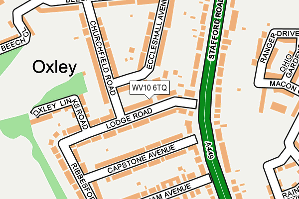 WV10 6TQ map - OS OpenMap – Local (Ordnance Survey)