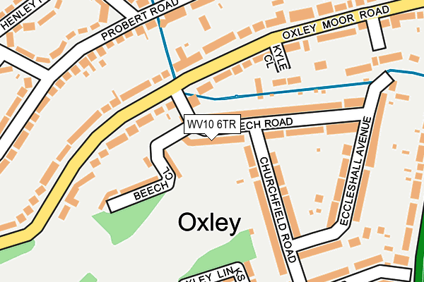 WV10 6TR map - OS OpenMap – Local (Ordnance Survey)