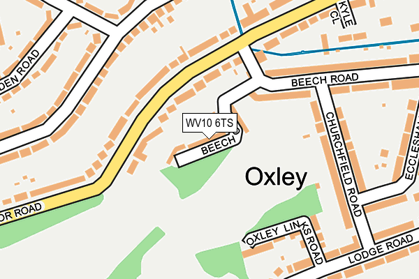 WV10 6TS map - OS OpenMap – Local (Ordnance Survey)