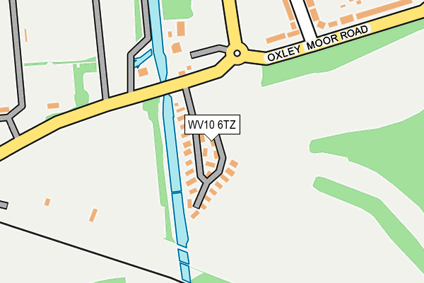 WV10 6TZ map - OS OpenMap – Local (Ordnance Survey)