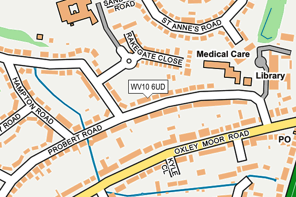 WV10 6UD map - OS OpenMap – Local (Ordnance Survey)