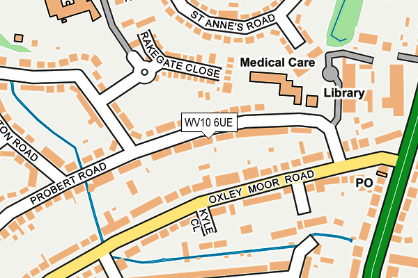 WV10 6UE map - OS OpenMap – Local (Ordnance Survey)