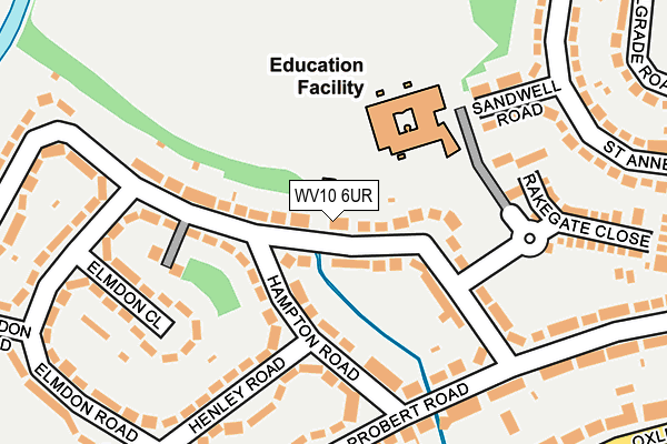 WV10 6UR map - OS OpenMap – Local (Ordnance Survey)