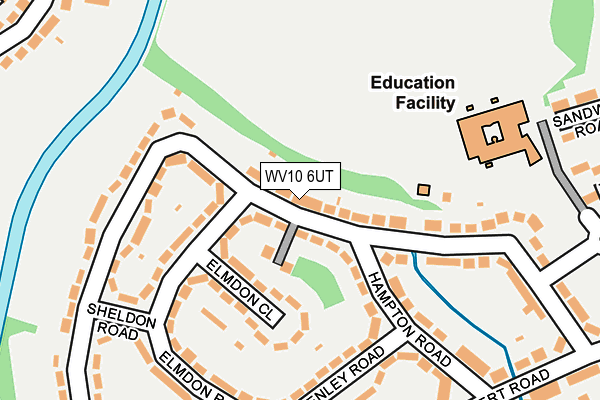 WV10 6UT map - OS OpenMap – Local (Ordnance Survey)