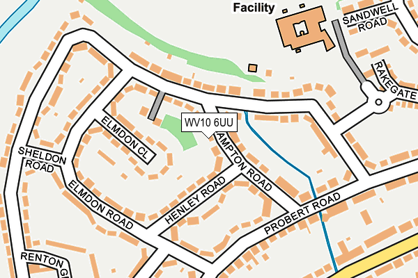 WV10 6UU map - OS OpenMap – Local (Ordnance Survey)