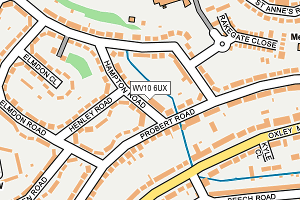 WV10 6UX map - OS OpenMap – Local (Ordnance Survey)