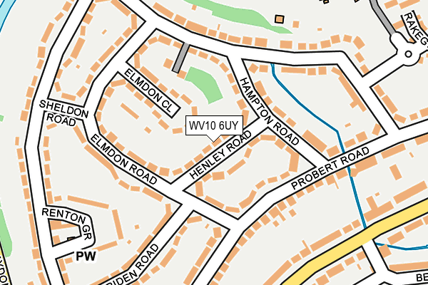 WV10 6UY map - OS OpenMap – Local (Ordnance Survey)