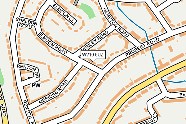 WV10 6UZ map - OS OpenMap – Local (Ordnance Survey)