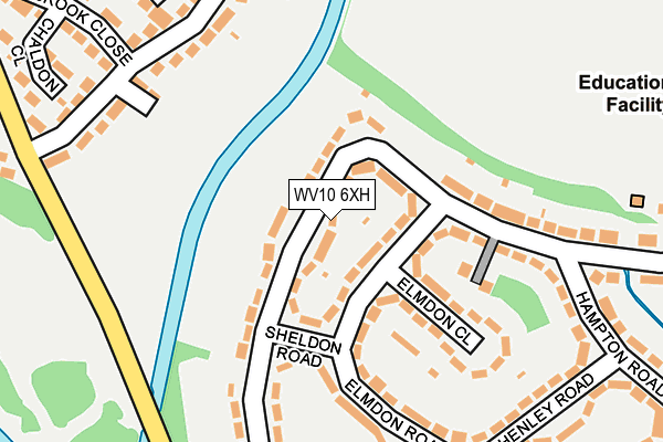 WV10 6XH map - OS OpenMap – Local (Ordnance Survey)