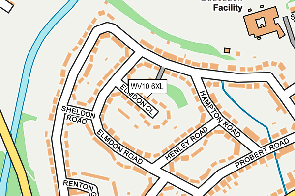 WV10 6XL map - OS OpenMap – Local (Ordnance Survey)