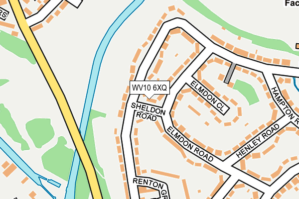 WV10 6XQ map - OS OpenMap – Local (Ordnance Survey)