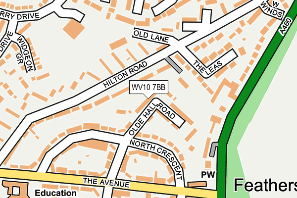 WV10 7BB map - OS OpenMap – Local (Ordnance Survey)