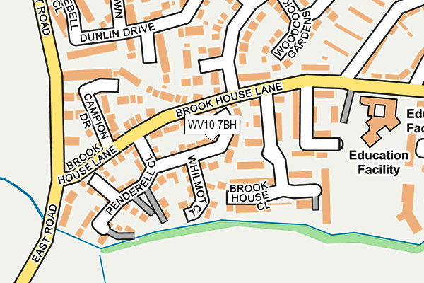 WV10 7BH map - OS OpenMap – Local (Ordnance Survey)