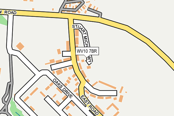 WV10 7BR map - OS OpenMap – Local (Ordnance Survey)