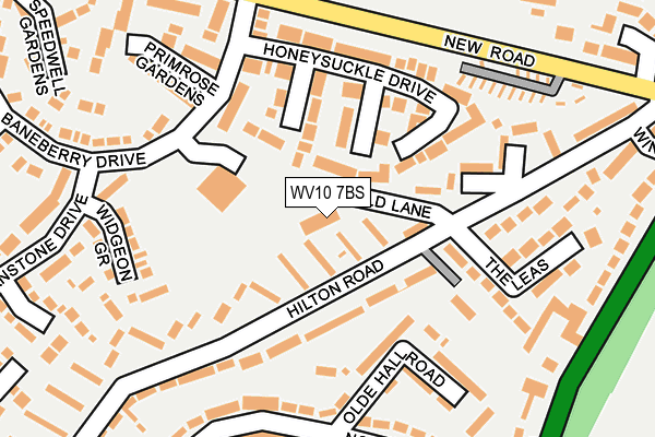 WV10 7BS map - OS OpenMap – Local (Ordnance Survey)