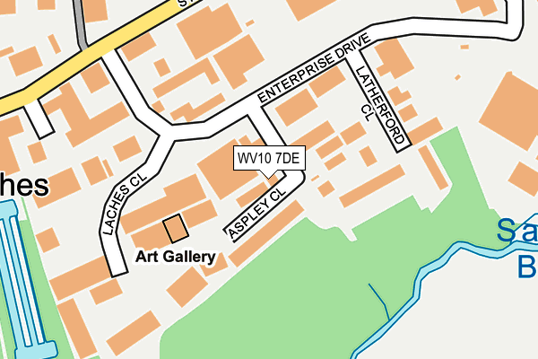 WV10 7DE map - OS OpenMap – Local (Ordnance Survey)