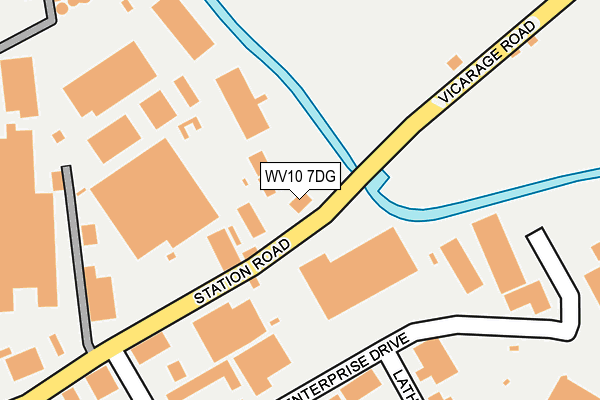 WV10 7DG map - OS OpenMap – Local (Ordnance Survey)