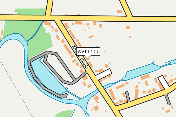WV10 7DU map - OS OpenMap – Local (Ordnance Survey)