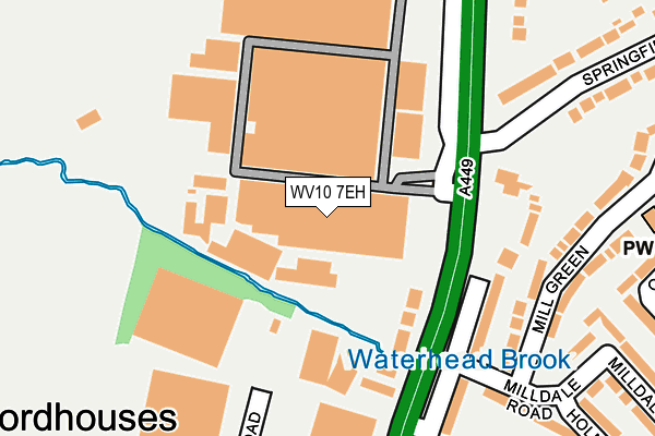 WV10 7EH map - OS OpenMap – Local (Ordnance Survey)