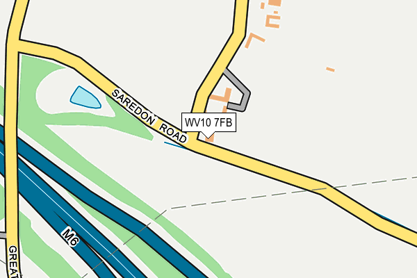 WV10 7FB map - OS OpenMap – Local (Ordnance Survey)