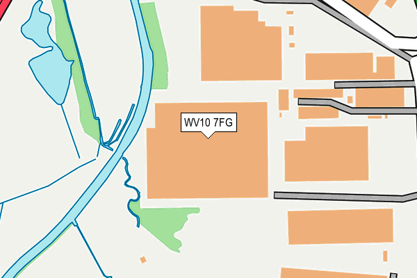 WV10 7FG map - OS OpenMap – Local (Ordnance Survey)