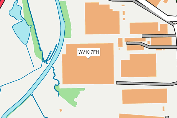 WV10 7FH map - OS OpenMap – Local (Ordnance Survey)