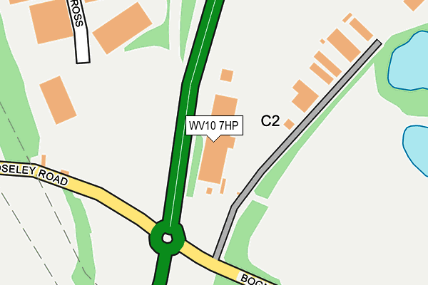 WV10 7HP map - OS OpenMap – Local (Ordnance Survey)