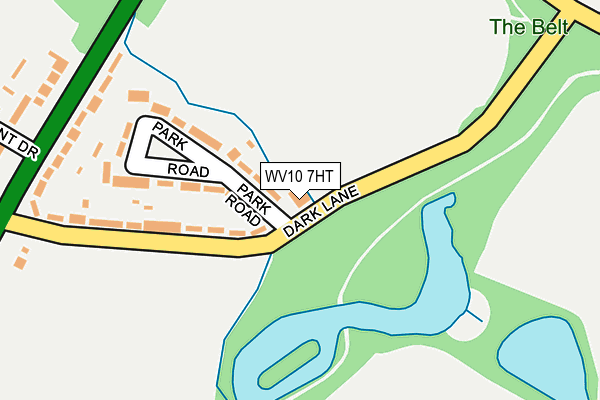 WV10 7HT map - OS OpenMap – Local (Ordnance Survey)