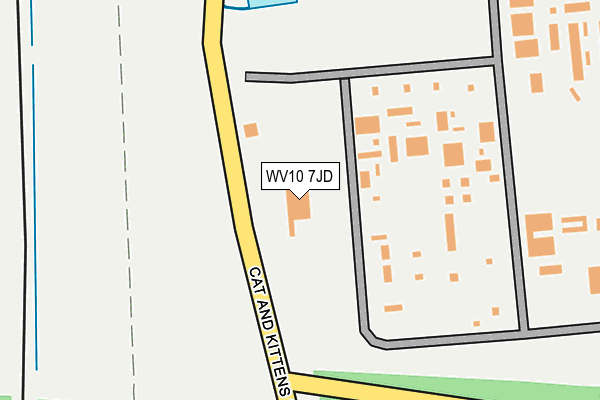 WV10 7JD map - OS OpenMap – Local (Ordnance Survey)