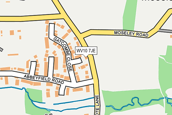 WV10 7JE map - OS OpenMap – Local (Ordnance Survey)