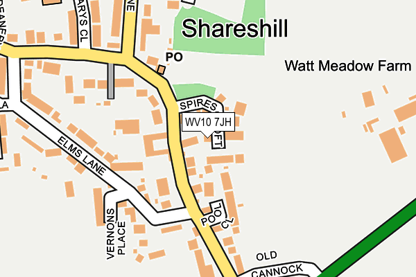 WV10 7JH map - OS OpenMap – Local (Ordnance Survey)