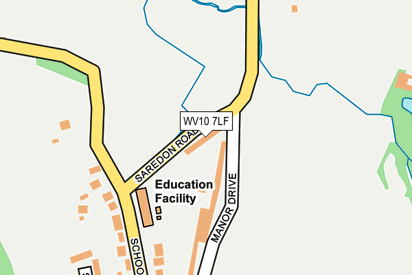 WV10 7LF map - OS OpenMap – Local (Ordnance Survey)