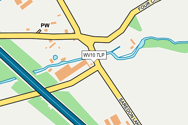 WV10 7LP map - OS OpenMap – Local (Ordnance Survey)