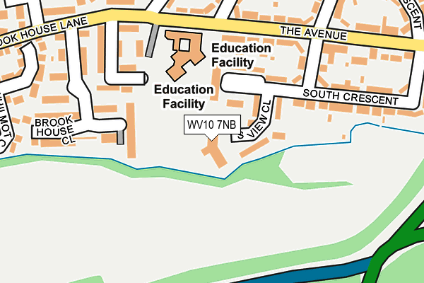 WV10 7NB map - OS OpenMap – Local (Ordnance Survey)