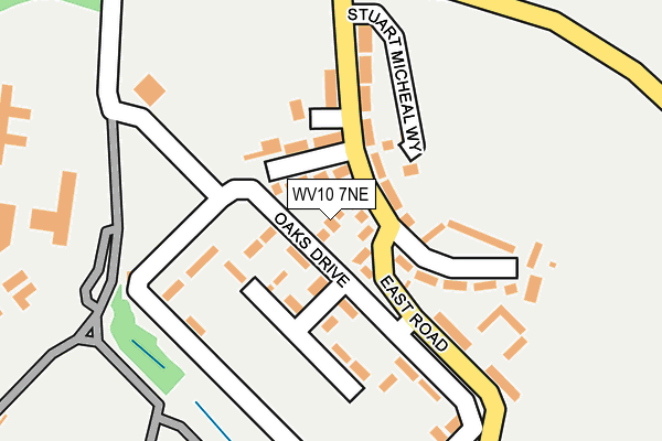WV10 7NE map - OS OpenMap – Local (Ordnance Survey)