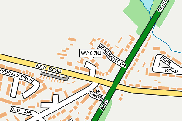 WV10 7NJ map - OS OpenMap – Local (Ordnance Survey)