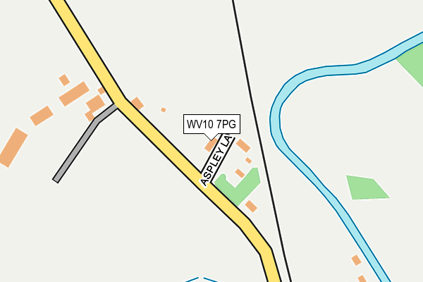 WV10 7PG map - OS OpenMap – Local (Ordnance Survey)