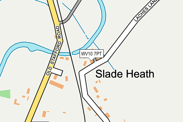 WV10 7PT map - OS OpenMap – Local (Ordnance Survey)