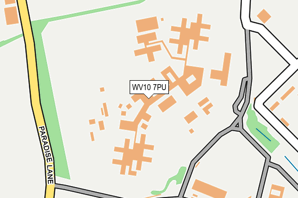 WV10 7PU map - OS OpenMap – Local (Ordnance Survey)