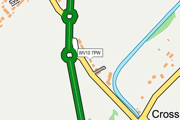 WV10 7PW map - OS OpenMap – Local (Ordnance Survey)