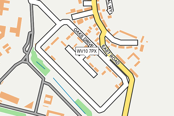 WV10 7PX map - OS OpenMap – Local (Ordnance Survey)