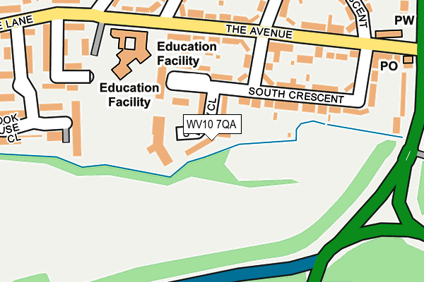 WV10 7QA map - OS OpenMap – Local (Ordnance Survey)