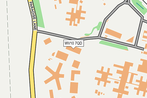 WV10 7QD map - OS OpenMap – Local (Ordnance Survey)