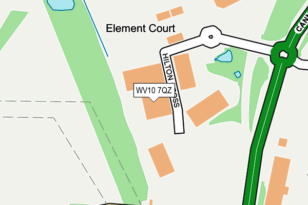 WV10 7QZ map - OS OpenMap – Local (Ordnance Survey)