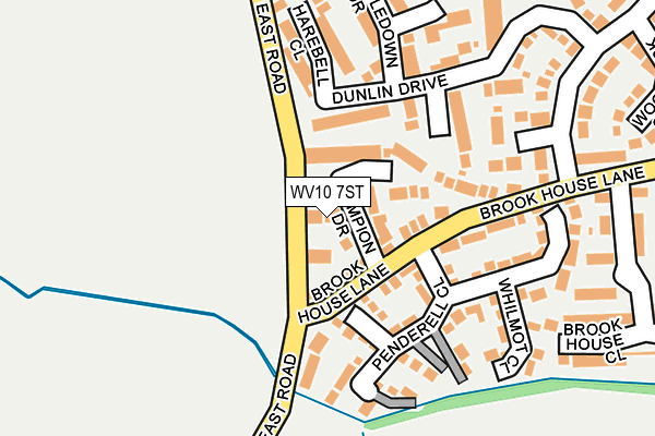 WV10 7ST map - OS OpenMap – Local (Ordnance Survey)