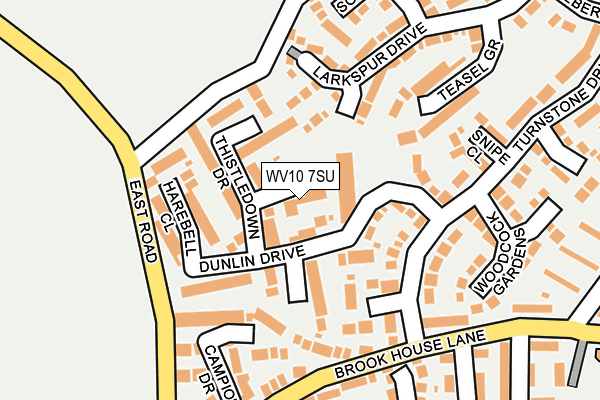 WV10 7SU map - OS OpenMap – Local (Ordnance Survey)