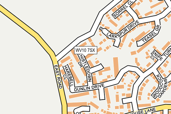 WV10 7SX map - OS OpenMap – Local (Ordnance Survey)