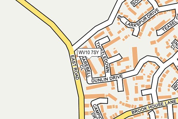 WV10 7SY map - OS OpenMap – Local (Ordnance Survey)
