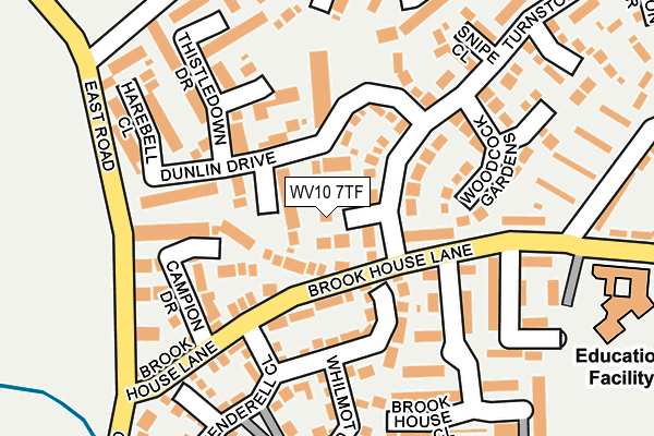 WV10 7TF map - OS OpenMap – Local (Ordnance Survey)