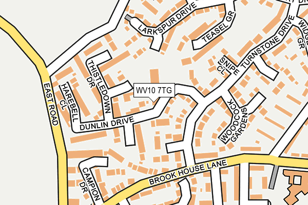WV10 7TG map - OS OpenMap – Local (Ordnance Survey)